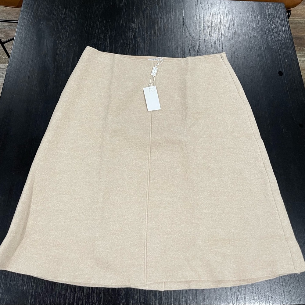 Rosso35 wool-blend knee-length skirt